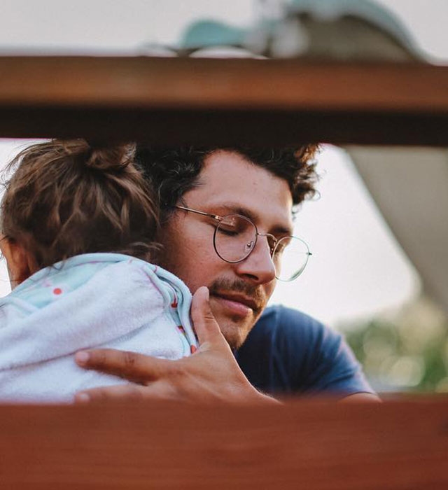 Brown Golden-Round-Eyeglasses for Men