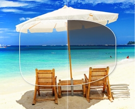 Revêtement à teinte dégradée